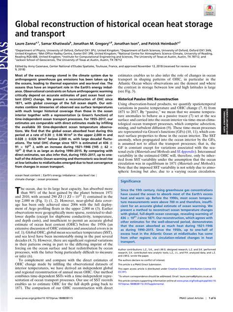 Global reconstruction of historical ocean heat storage … - raincitystudios.com