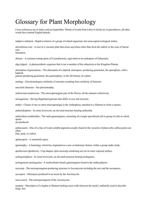 Glossary of plant morphology - muktibox.com