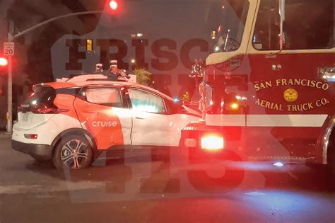 GM’s Cruise robotaxi collides with San Francisco firetruck, injuring passenger