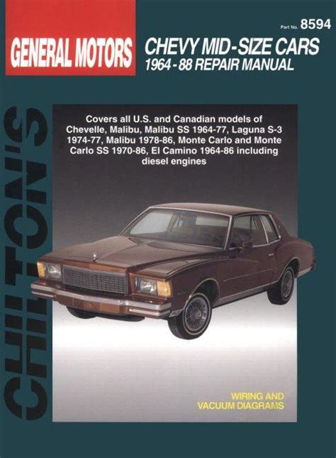 Read Gm Chevrolet Midsize Cars 196488 By Chilton Automotive Books