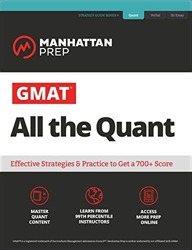 Read Online Gmat All The Quant The Definitive Guide To The Quant Section Of The Gmat By Manhattan Prep