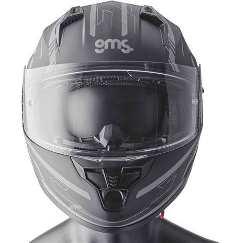 GMS Hexago Full Face Helmet - Matt-Black Adult • Price » - raincitystudios.com