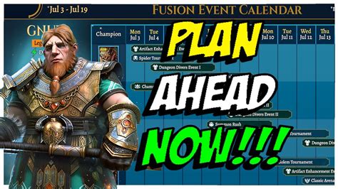 GNUT Fusion Calendar is LIVE!!! Plan Your actions WISELY!!! Raid