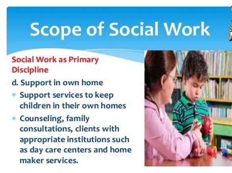 GOALS AND SCOPE OF SOCIAL WORK - SlideShare