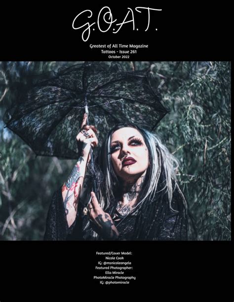 GOAT Issue 261 Tattoos by Valerie Morrison, O Hall Blurb Books