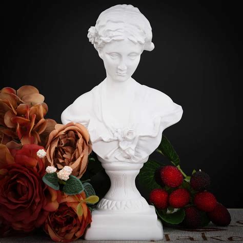 Goddess Bust Statue Classical Tabletop Decoration Gift, Greek - muktibox.com