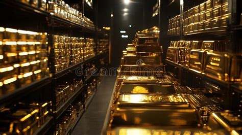 Gold Bars Bullion Vault Stack - balustradellc