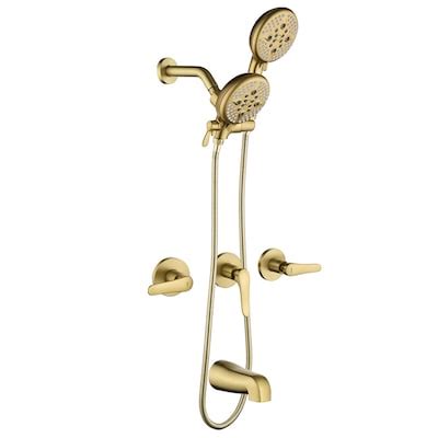Gold Brushed Shower Faucets at Lowes.com - balustradellc