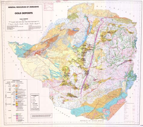 Gold deposits map of Zimbabwe - wintechmobiles.com