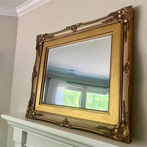 Gold Gilded Mirror - Etsy - balustradellc