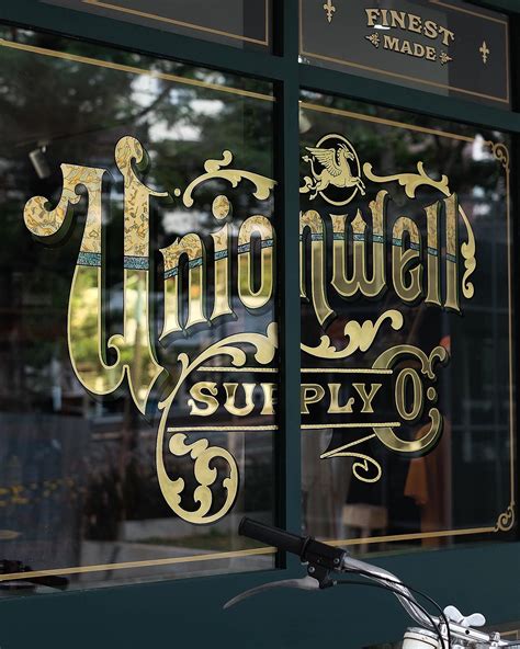 Gold Leaf Signs on Glass - Made by Designs & Signs - muktibox.com