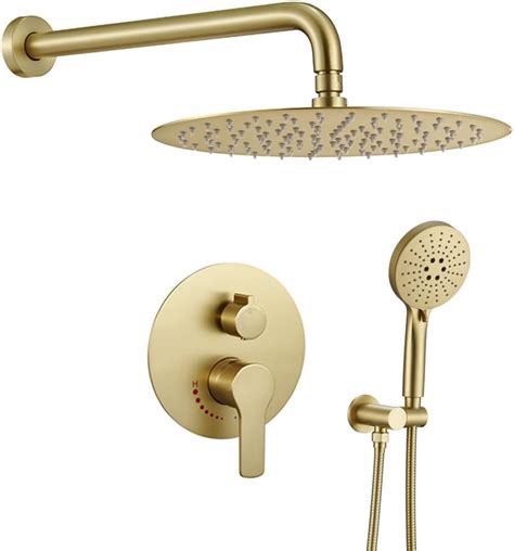Gold Shower Faucets & Systems | Brushed Gold … - balustradellc