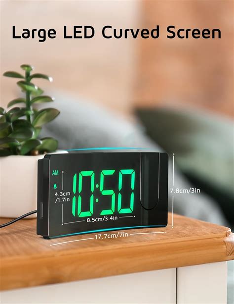GOLOZA Projection Alarm Clock, Digital Clock with … - raincitystudios.com