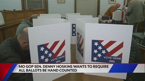 GOP Sen. Denny Hoskins wants to require all ballots to be hand counted