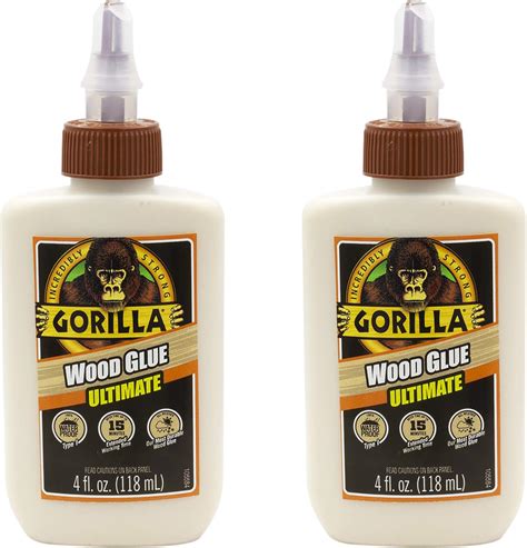 Gorilla Ultimate Waterproof Wood Glue, Natural Wood Color, 4 Ounce ... - balustradellc