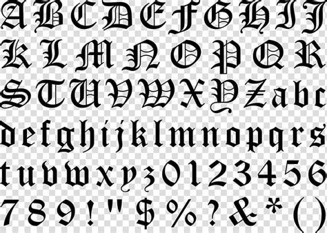 Gothic Blackletter Clipart PNG, Vector And Transparent ... - Pngtree - muktibox.com