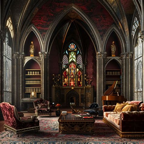 Gothic Style Interior Design Ideas and 50+ Photos - balustradellc