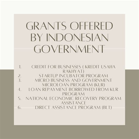 Government Grants for Businesses in Indonesia - Deskera - balustradellc