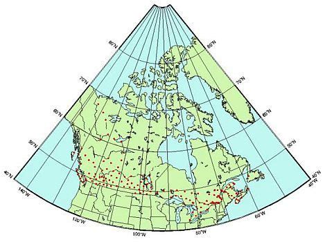 GPS coordinates of Dashwood, Ontario, Canada - latitude