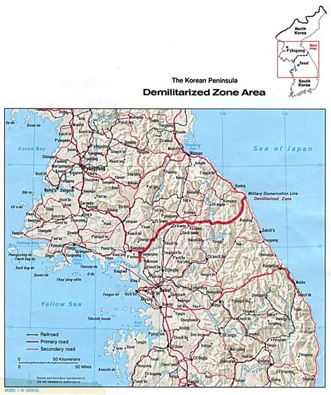 GPS coordinates of Korean Demilitarized Zone, North Korea