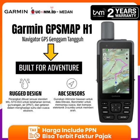 GPSMAP H1 -Navigator GPS Genggam Tangguh - balustradellc