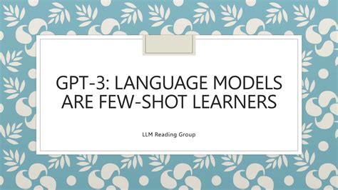 GPT-3: Language Models are Few-Shot Learners - GitHub - balustradellc