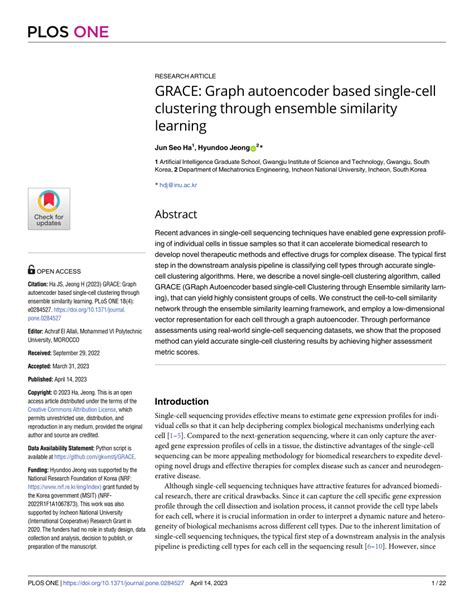 GRACE: Graph autoencoder based single-cell clustering through …