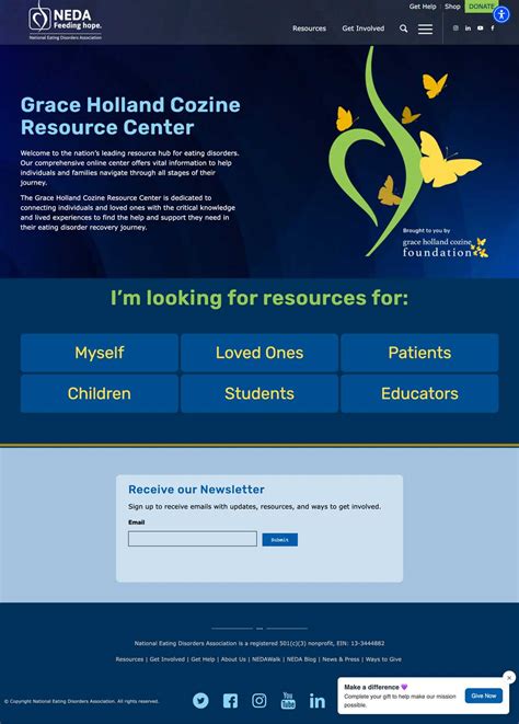 Grace Holland Cozine Resource Center | NEDA - wintechmobiles.com