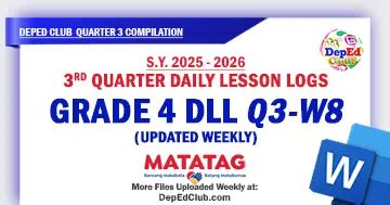 Grade 4 DLL q3 w8 Archives - The DepEd Teachers Club - muktibox.com