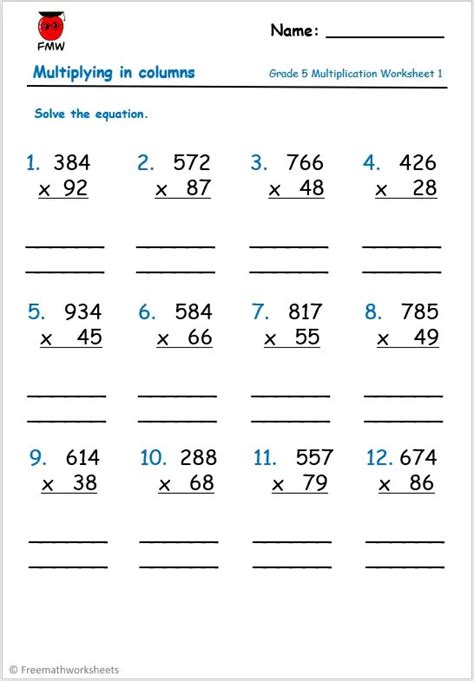 Grade 5 Multiplication & Division Worksheets - K5 … - wintechmobiles.com