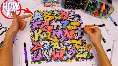 Graffiti Tutorial - How to draw easy graffiti bubble style letters ... - muktibox.com