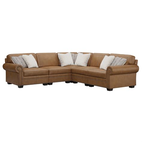 Grandview Leather Sectional - bh074 - balustradellc