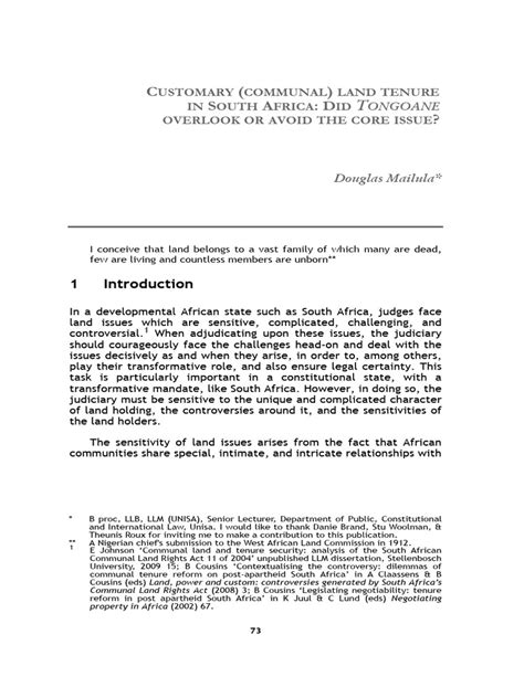 Granting Cultivation Rights on Communal Land According to ... - Zenodo - balustradellc