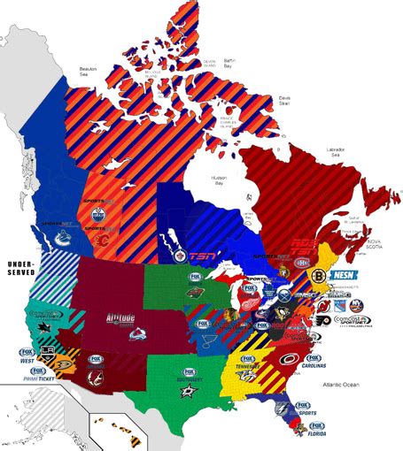 GRAPHIC: New NHL Divisions by TV Coverage Zone