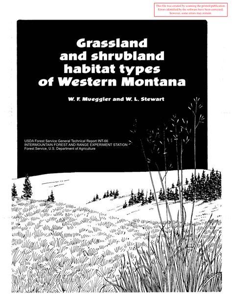 Grassland and shrubland habitat types of western Montana - raincitystudios.com