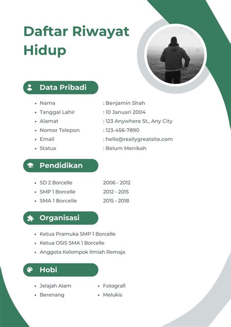 Gratis Contoh Daftar Riwayat Hidup - balustradellc