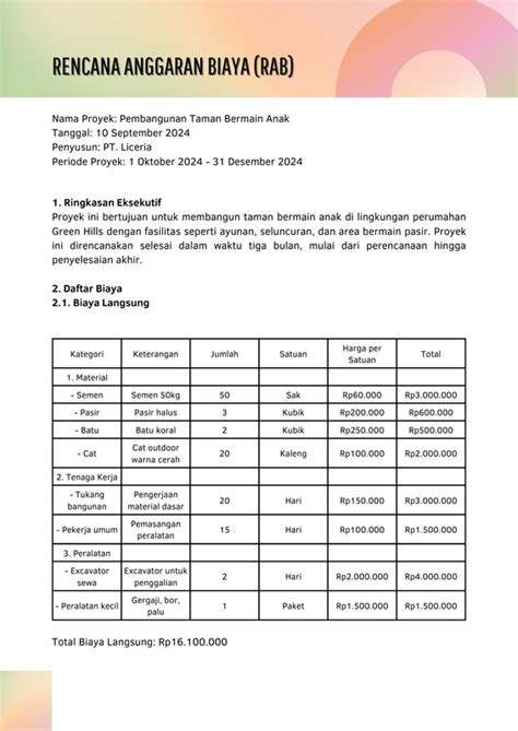 Gratis desain contoh anggaran - balustradellc