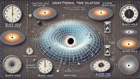 Gravitational Time Dilation Near Black Hole Clock Comparison - muktibox.com