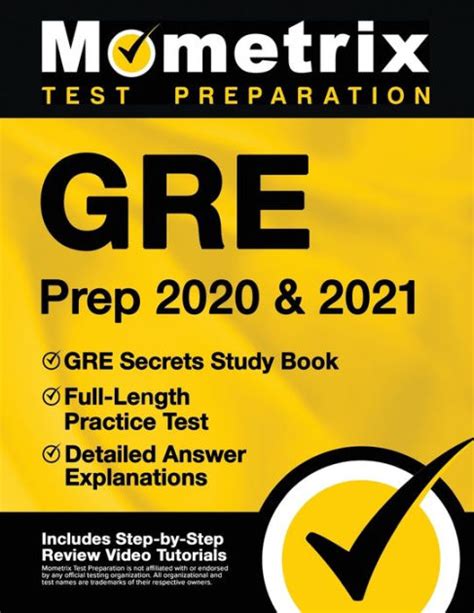 Full Download Gre Prep 2020  2021 Gre Secrets Study Book Fulllength Practice Test Detailed Answer Explanations Includes Stepbystep Test Prep Video Review Tutorials By Mometrix Graduate School Admissions Test Team