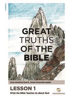 GREAT TRUTHS OF THE BIBLE - cpministries.org