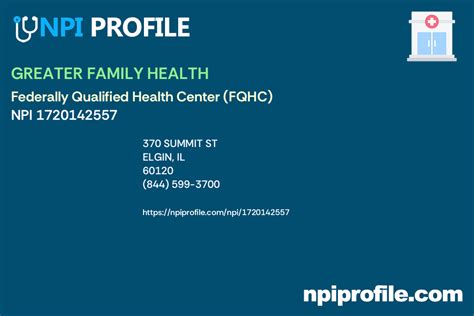 GREATER FAMILY HEALTH, NPI 1720142557