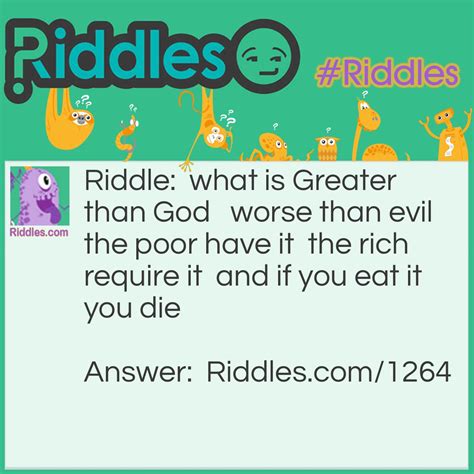 GREATER THAN GOD - Riddles.com