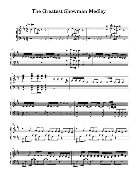 Greatest Showman Medley Overview | PDF - Scribd - muktibox.com