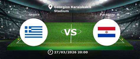 Greece vs Paraguay - live score, predicted lineups and H2H stats - raincitystudios.com