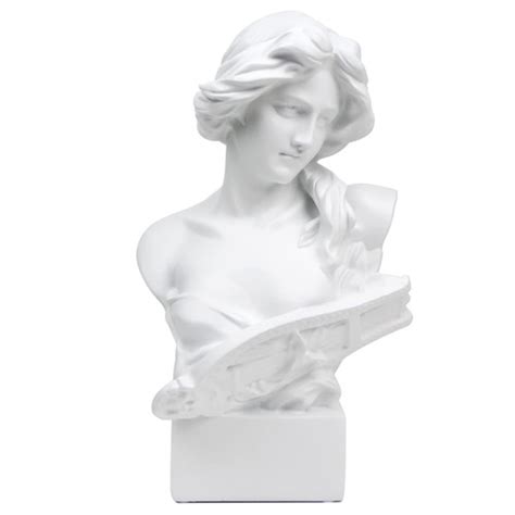 Greek Statue of Musical Goddess, Classic Roman Head Bust Mythology ... - muktibox.com