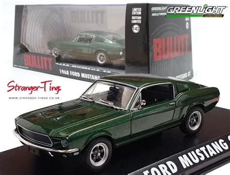 GREENLIGHT DIORAMA STEVE McQUEEN BULLITT FORD MUSTANG & DODGE CHARGER ...