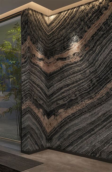 Grey Marble Bookmatch Wall Cladding - balustradellc