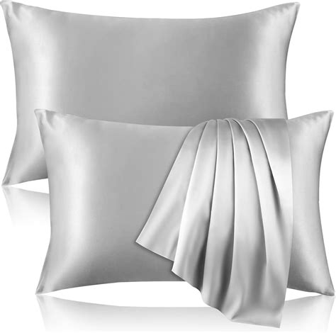 Grey Silk Pillows - Etsy - balustradellc