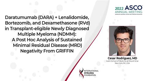 GRIFFIN: Sustained responses of daratumumab plus RVd in MM