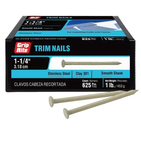 Grip-Rite 1-1/4-in 15 -Gauge 3d Stainless steel Trim nails - balustradellc
